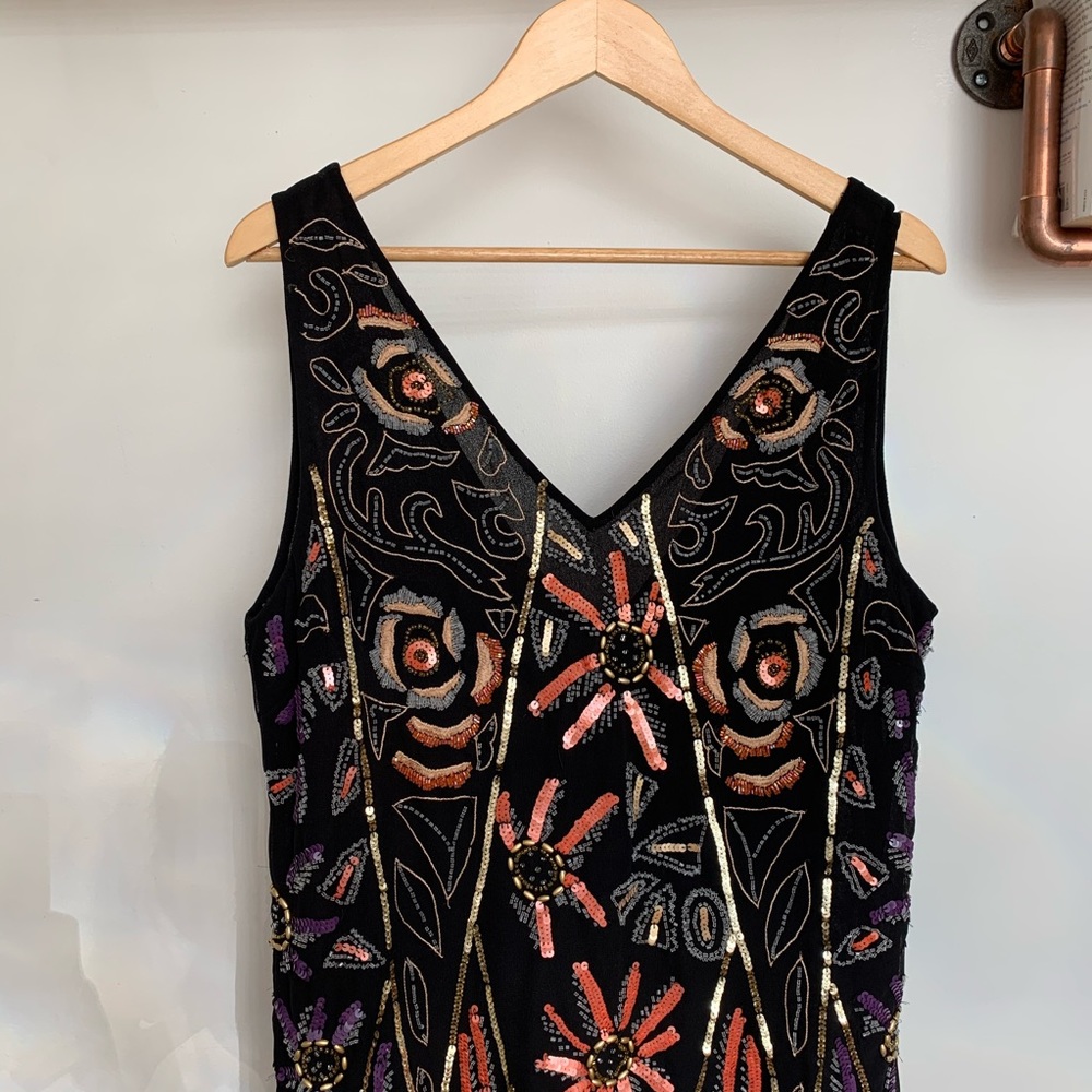 SOLD // Free People // Sequin Shift Dress // Small - Picture 4 of 8